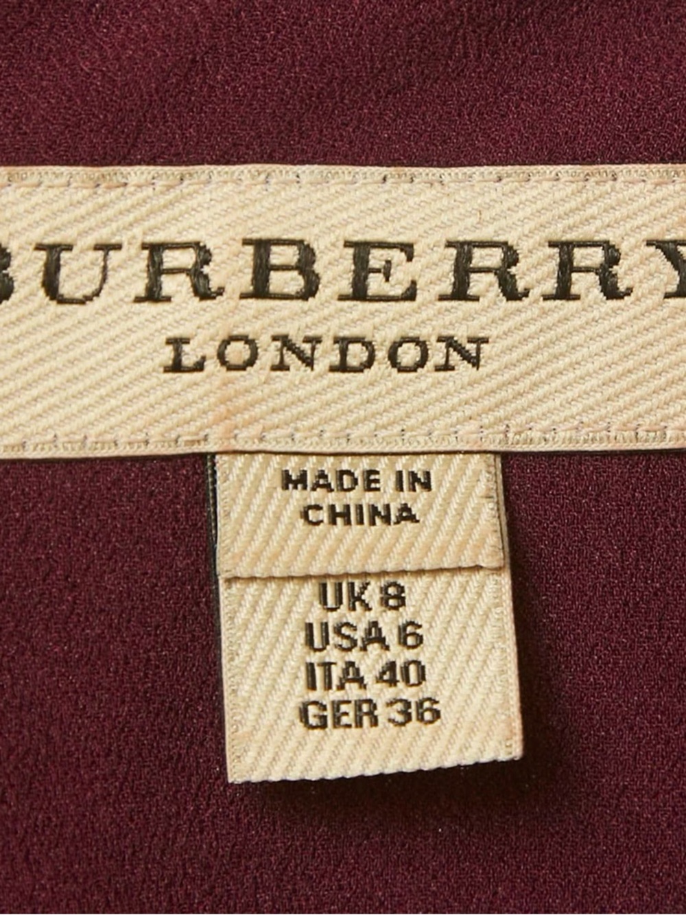 Burberry Purple Sleeveless Midi Dress - Picture 2 of 2